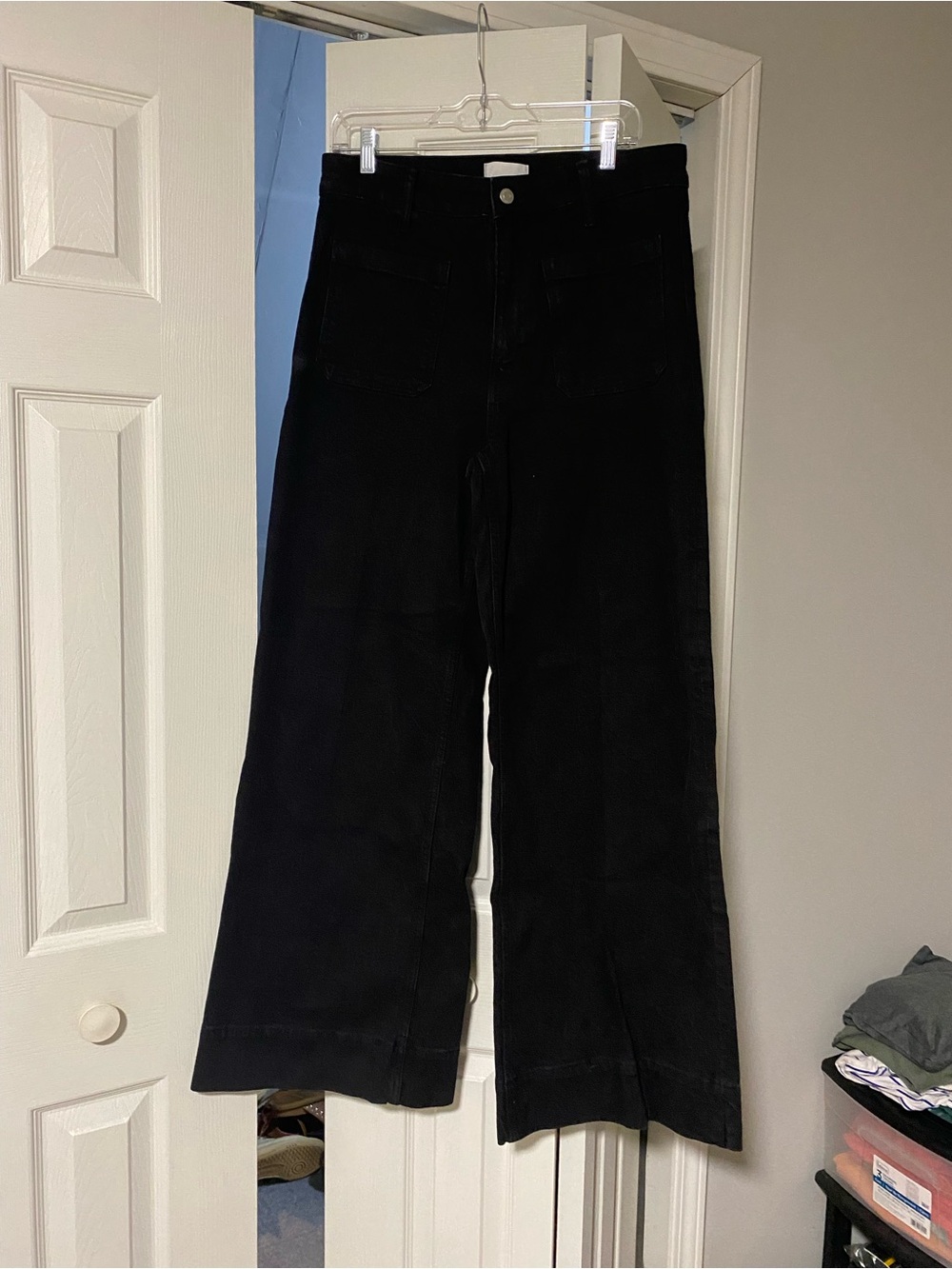 H&M Black Wide-Leg Jeans